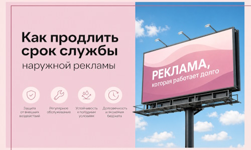 Как продлить срок службы наружной рекламы в  Димитровграде