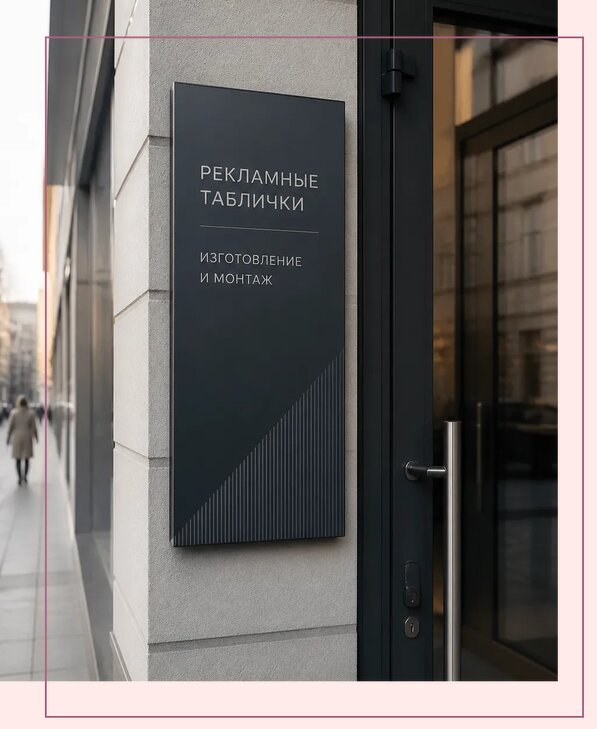 Рекламные таблички в Димитровграде по цене от 4636 р. | Аванза-Дмт