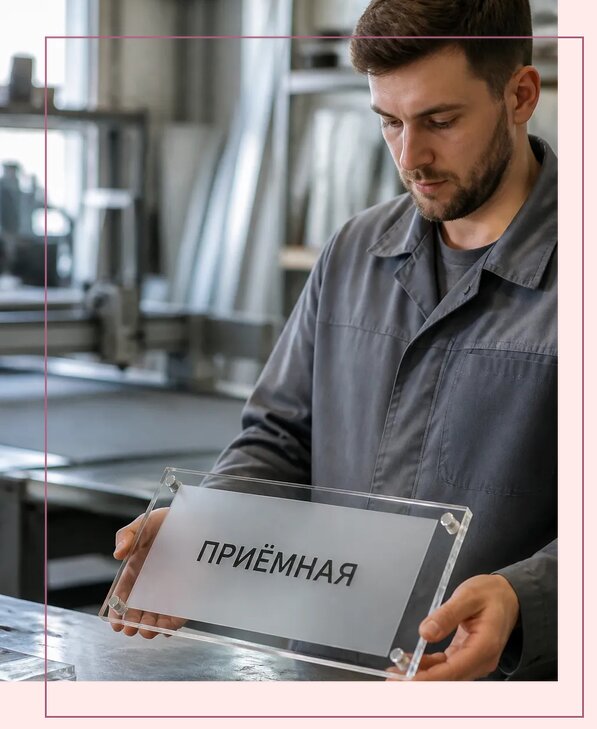 Таблички из оргстекла на заказ в Димитровграде от 4018 р. | Аванза-Дмт